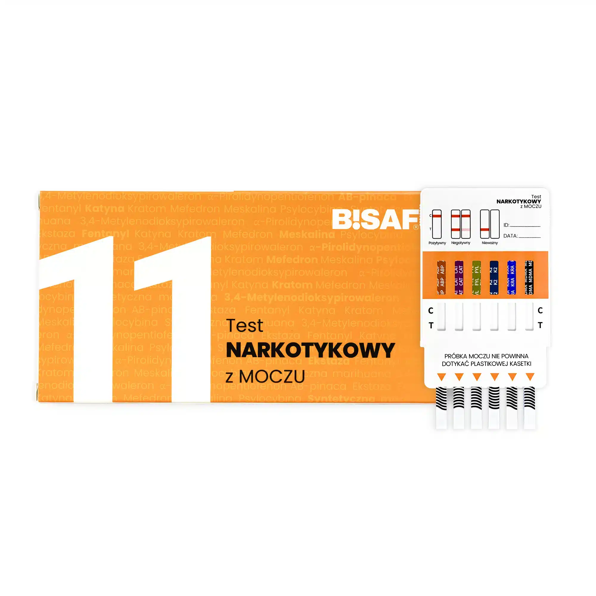 Test Narkotykowy ze śliny 11 DOPALACZE BISAF Profesjonalne