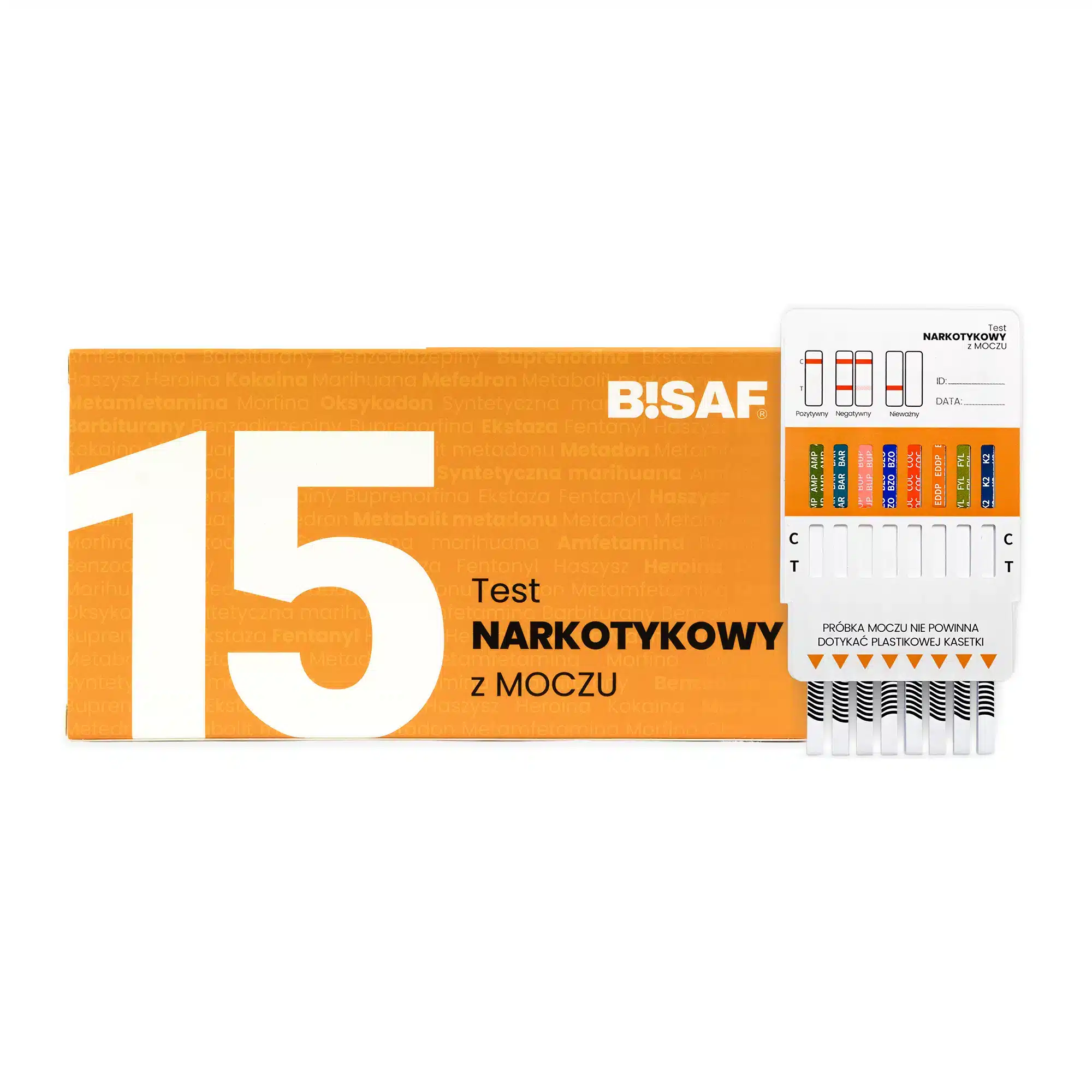 Test Narkotykowy z moczu 15 BISAF Profesjonalne