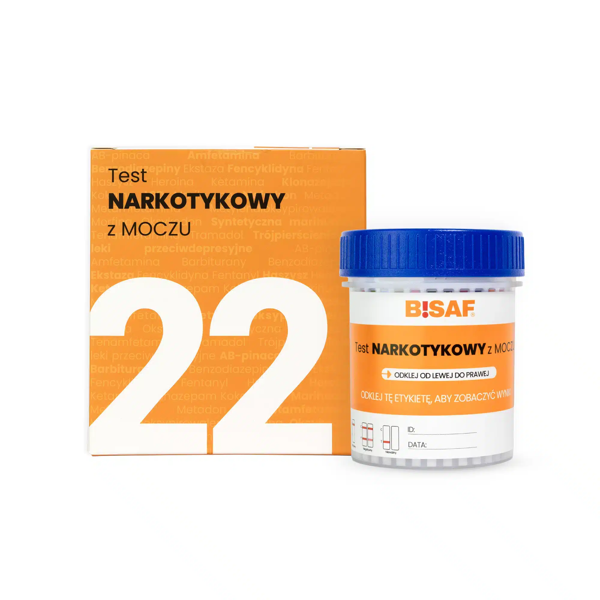 Test Narkotykowy z moczu 22 BISAF Profesjonalne