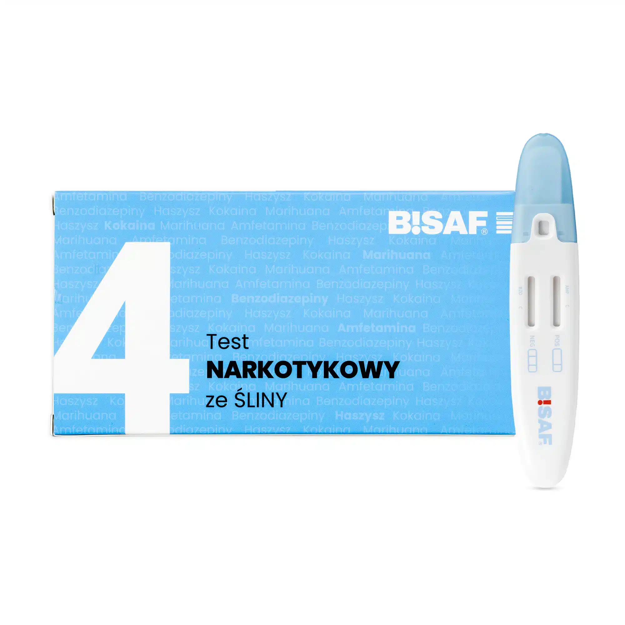 Test Narkotykowy ze śliny 4 BISAF Profesjonalne