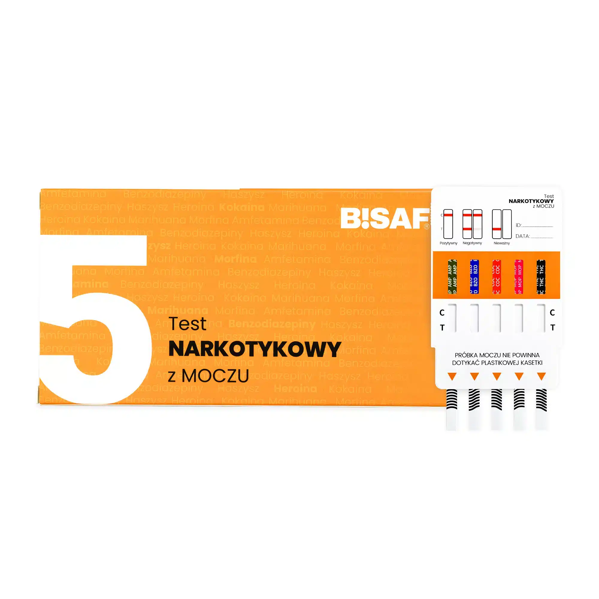 Test Narkotykowy z moczu 5 BISAF Profesjonalne
