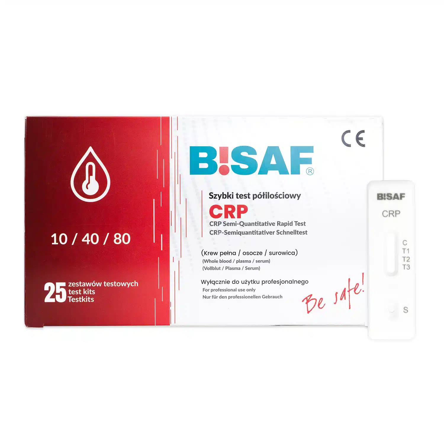 CRP półilościowe 10/40/80 Bisaf 25 Profesjonalne