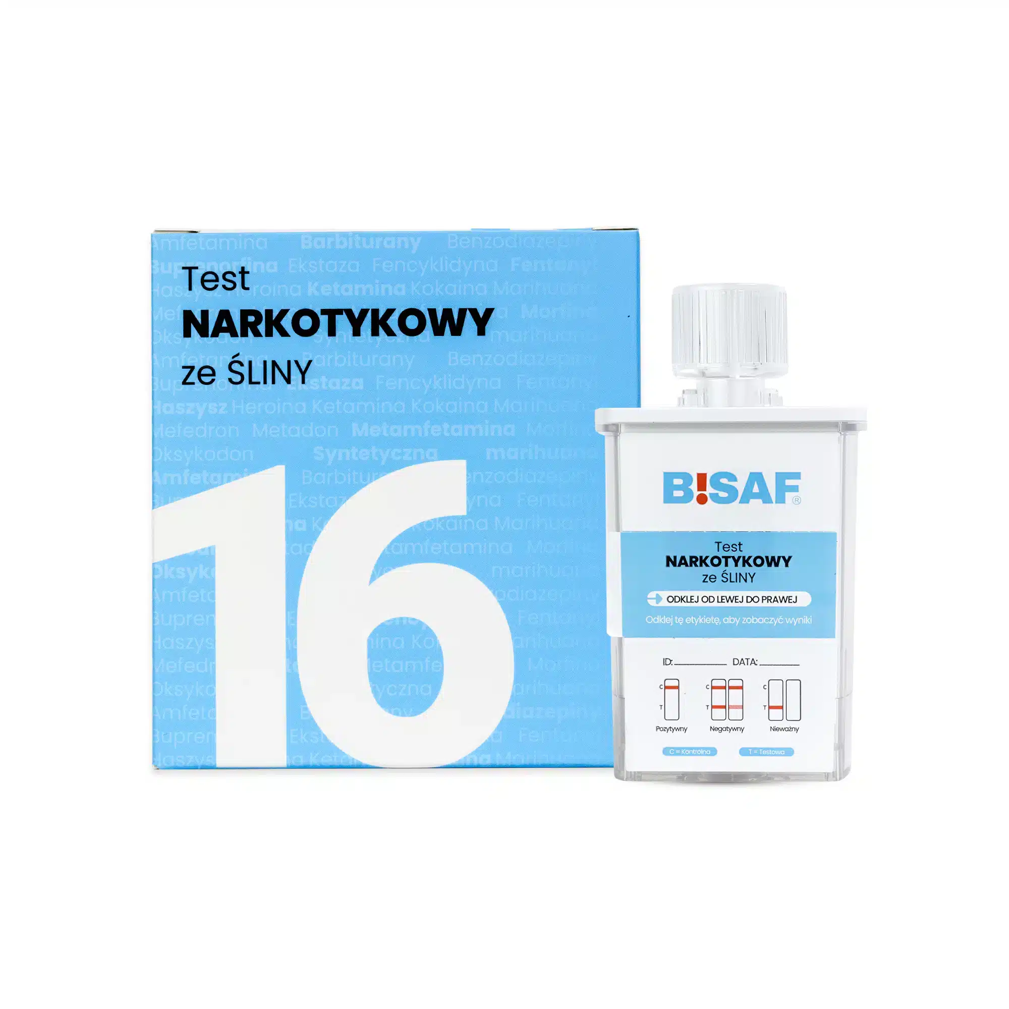 Test Narkotykowy ze śliny 16 BISAF Profesjonalne