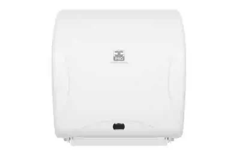 BULKYSOFT ESSENTIA PRO dozownik sensoryczny do ręczników w roli AUTOCUT PRO biały (33x32x23) NOWOŚĆ