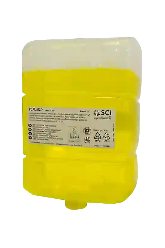 BULKYSOFT mydło w pianie 850 ml żółte o zapachu kwiatowym NOWOŚĆ