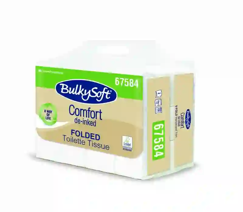 BULKYSOFT COMFORT DE-INKED papier toaletowy w składce 2w. 6 000 szt. COMFORT DE-INKED