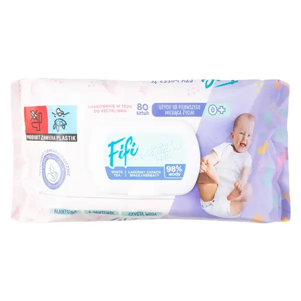 Chusteczki nawilżane Fifi Baby Wipes 80 szt.