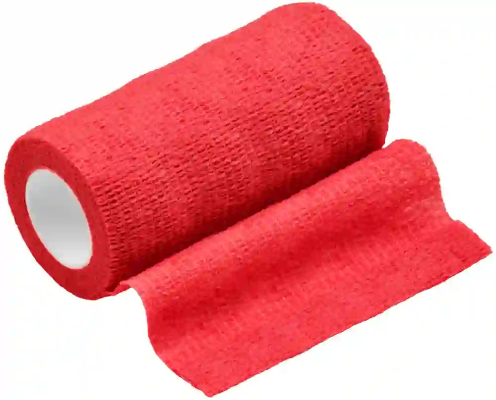 LimeBand – opaska kohezyjna Czerwony 10 cm × 4,5 m