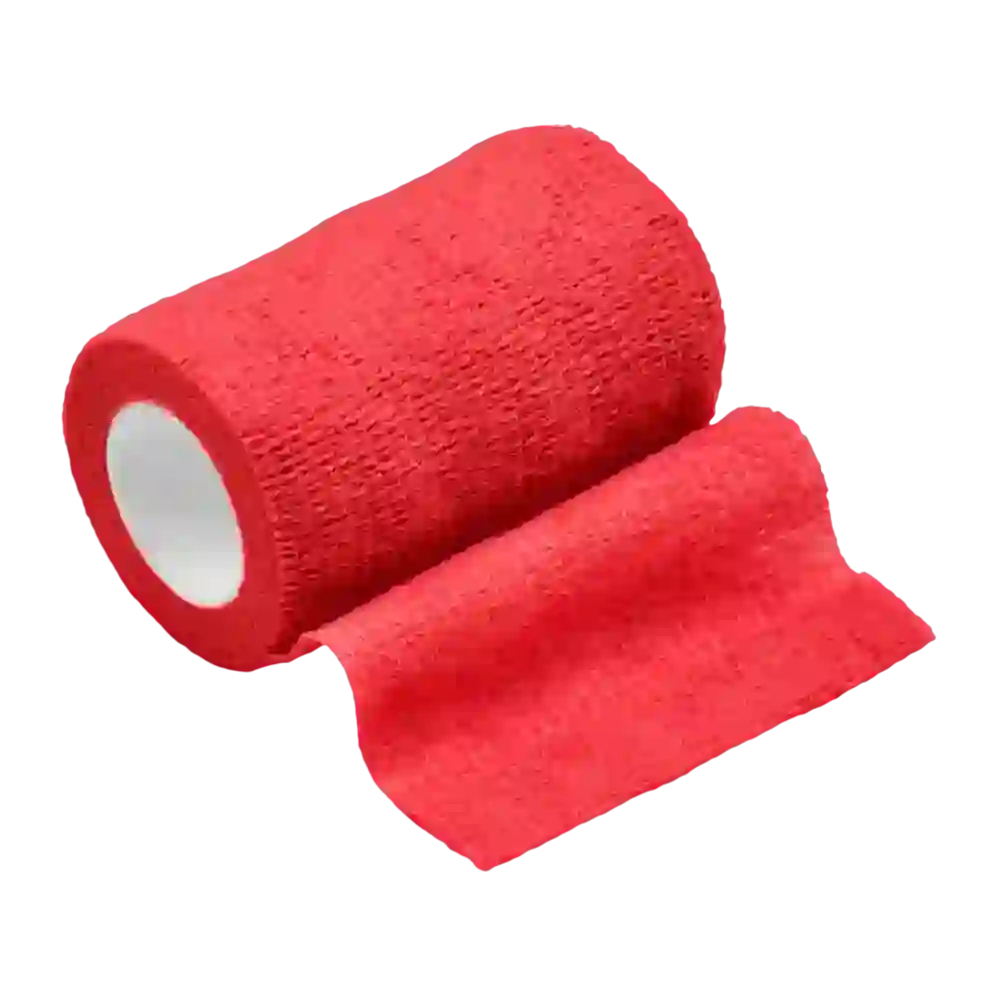 LimeBand – opaska kohezyjna Czerwony 7,5 cm × 4,5 m