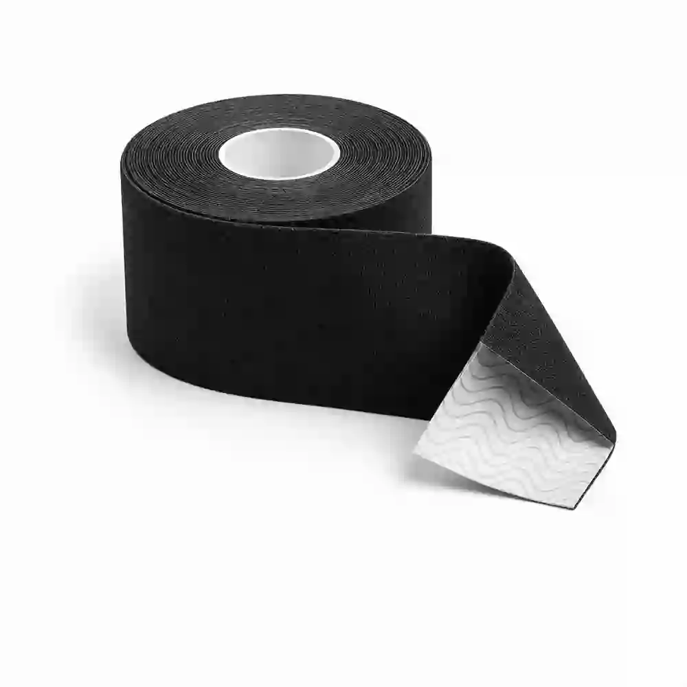 LimeTape – taśma do kinezjoterapii Czarny 2,5 cm × 5 m