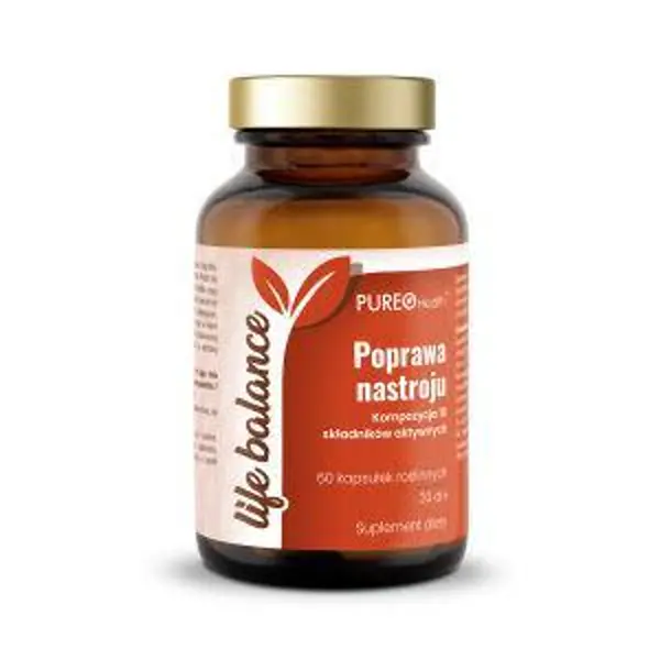 Pureo Health Life Balance Poprawa Nastroju, 60 kapsułek Pureo Health