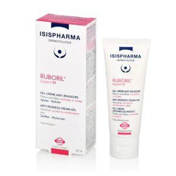 ISISPHARMA RUBORIL Expert M, żel-krem do skóry naczynkowej i ze skłonnością do rumienia, skóra normalna i mieszana, 40 ml ISISPHARMA