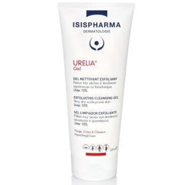 ISISPHARMA URELIA GEL, żel do mycia twarzy, ciała i skóry głowy z mocznikiem 10%, 200 ml ISISPHARMA