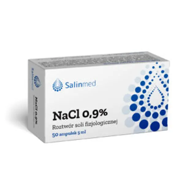 Salinmed NaCl 0,9% roztwór soli fizjologicznej 5 ml, 50 szt. Salinmed