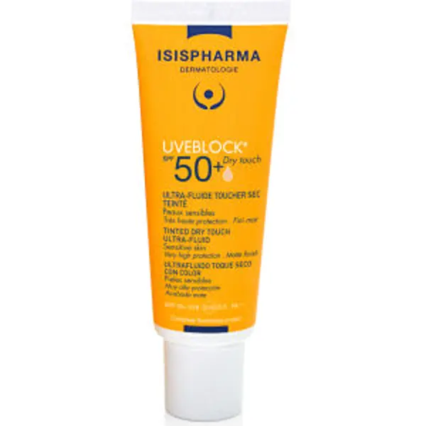 ISISPHARMA UVEBLOCK DRY TOUCH SPF 50+, krem matujący lekko koloryzujący, 40ML ISISPHARMA