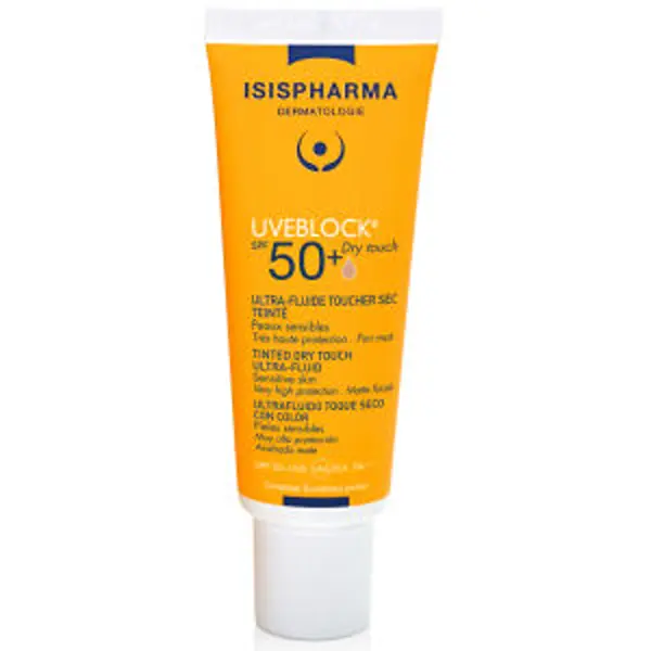 ISISPHARMA UVEBLOCK DRY TOUCH SPF 50+, krem matujący, średnio koloryzujący, 40ML ISISPHARMA