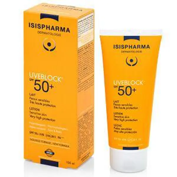 ISISPHARMA UVEBLOCK LOTION SPF 50+, mleczko do twarzy i ciała, 100ml ISISPHARMA