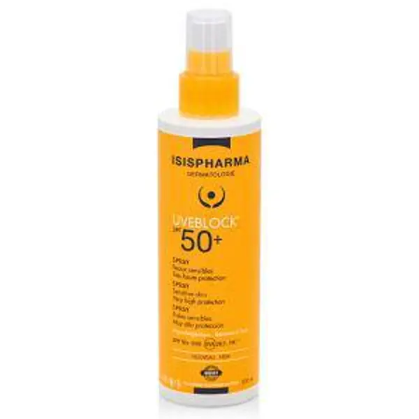 ISISPHARMA UVEBLOCK SPRAY SPF 50+, spray dla dzieci i dorosłych, 200ml ISISPHARMA