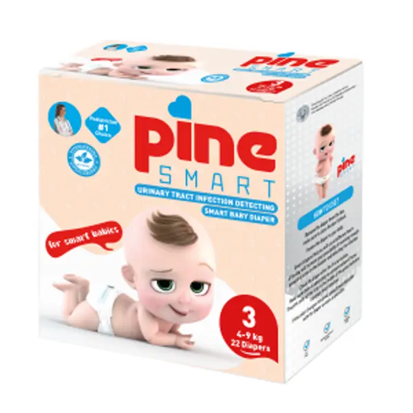 PINE SMART INTELIGENTNE PIELUCHY DLA DZIECI, MIDI 3 (4-9 kg), 5 szt. Pine