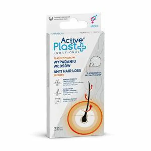 Active Plast Plastry przeciw wypadaniu włosów, 30 szt. Active Plast