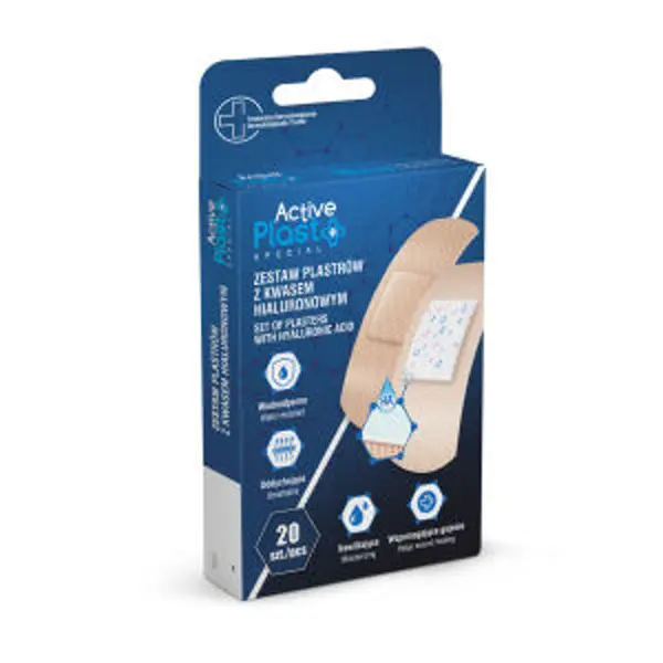 Active Plast Special Zestaw plastrów z kwasem hialuronowym op. 20 szt. Active Plast