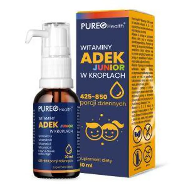Pureo Health witaminy ADEK Junior w kroplach, 30 ml Pureo Health