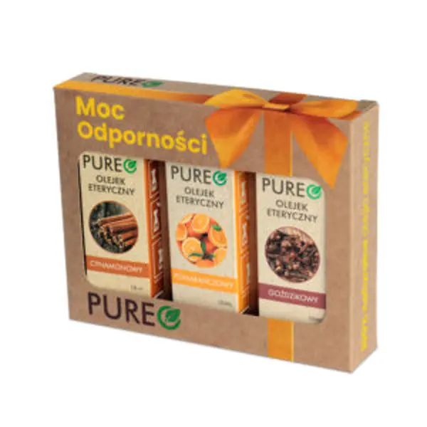 Pureo naturalne olejki eteryczne zestaw MOC ODPORNOŚCI, 3x10 ml Pureo