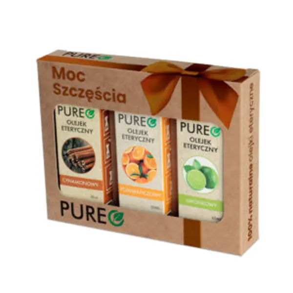 Pureo naturalne olejki eteryczne zestaw MOC SZCZĘŚCIA, 3x10 ml Pureo