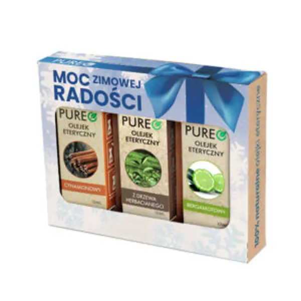 Pureo naturalne olejki eteryczne zestaw MOC ZIMOWEJ RADOŚCI, 3x10 ml Pureo