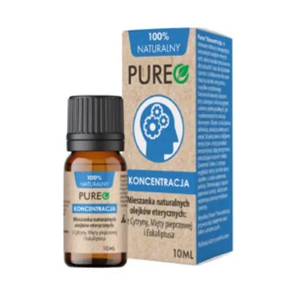 Pureo Koncentracja, mieszanka naturalnych olejków eterycznych, 10 ml Pureo