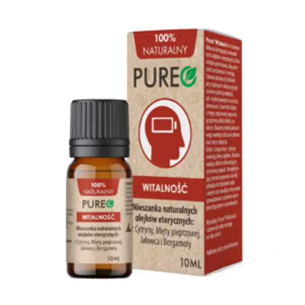 Pureo Witalność, mieszanka naturalnych olejków eterycznych, 10 ml Pureo
