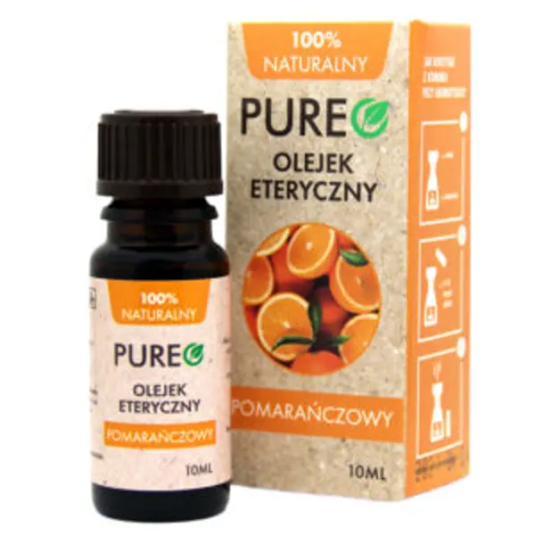 Pureo naturalny olejek eteryczny Pomarańczowy, 10 ml Pureo