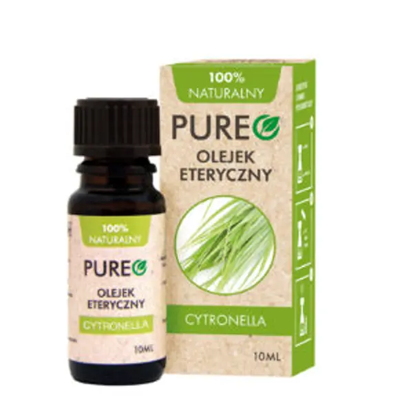 Pureo naturalny olejek eteryczny Cytronella, 10 ml Pureo