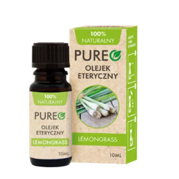 Pureo naturalny olejek eteryczny Lemongrass, 10 ml Pureo