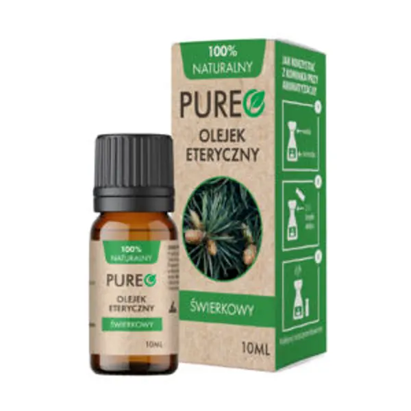 Pureo naturalny olejek eteryczny Świerkowy, 10 ml Pureo