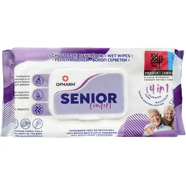Chusteczki nawilżane Senior Comfort 4w1 72 szt.
