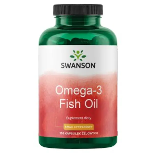 SWANSON LEMON FLAVOR OMEGA-3 FISH OIL 150 kap Swanson