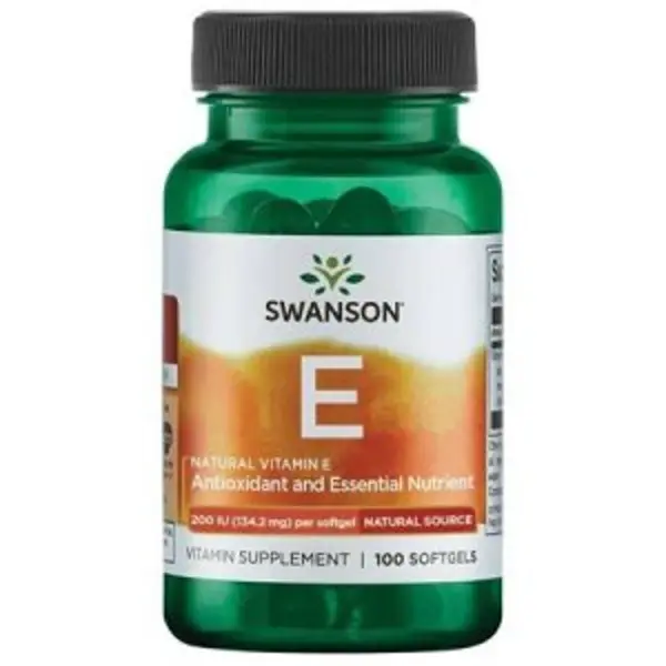 SWANSON NATURAL VITAMIN E (200IU) 100 kap SOFTGEL Swanson