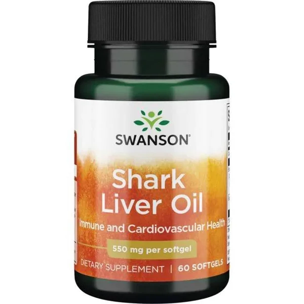 SWANSON SHARK LIVER OIL 550MG 60 kap Swanson