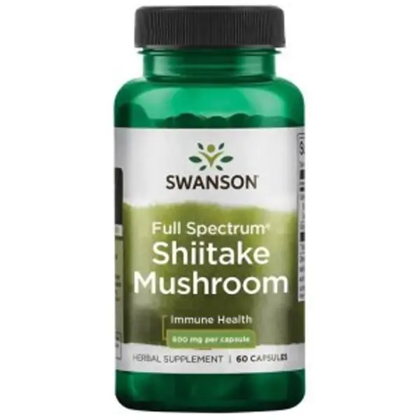 SWANSON SHIITAKE MUSHROOM 500MG 60 kap Swanson