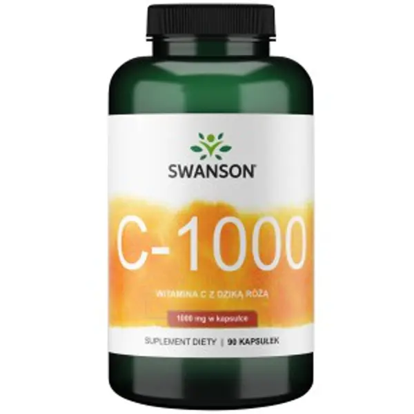 SWANSON VITAMIN C WITH ROSE HIPS (1.000MG) 90 kap Swanson