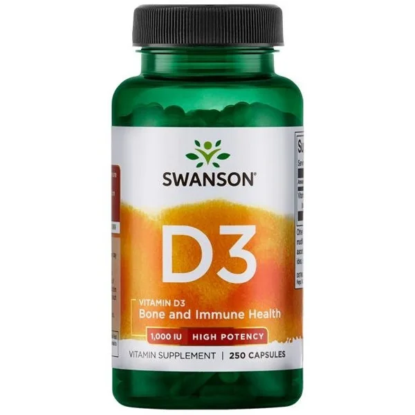 SWANSON VITAMIN D-3 (1.000IU) 250 kap Swanson
