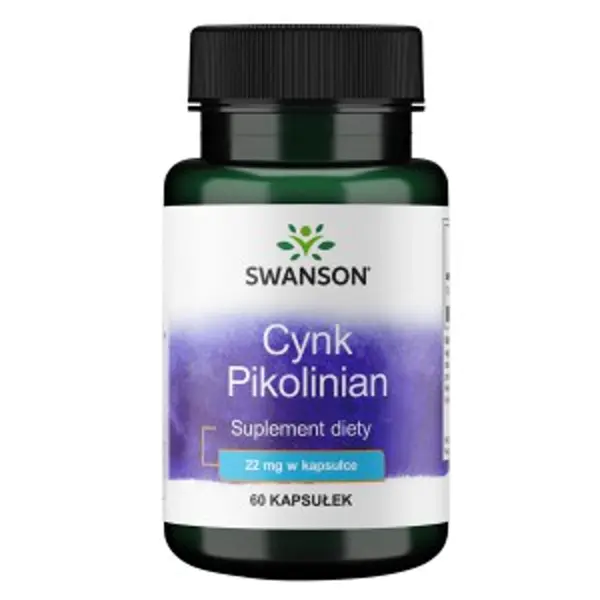 SWANSON ZINC PICOLIANTE 22MG 60 kap Swanson