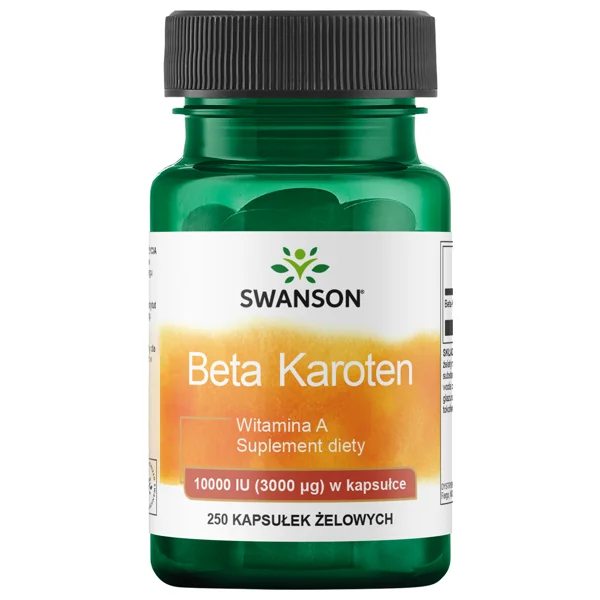SWANSON BETA CAROTENE 10.000IU 250 kap SOFTGEL Swanson