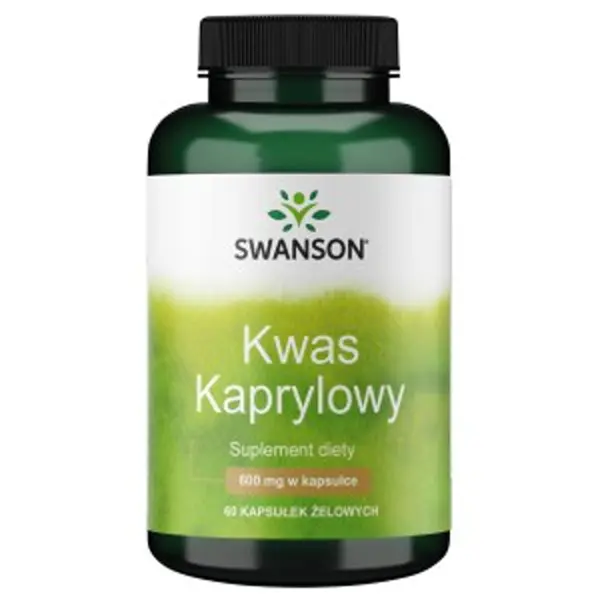 SWANSON CAPRYLIC ACID 600MG 60 kap SOFTGEL Swanson