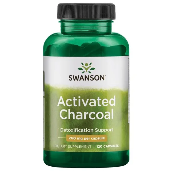 SWANSON ACTIVATED CHARCOAL 120 kap Swanson