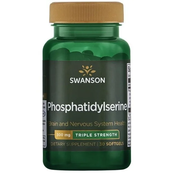 SWANSON FOSFATYDYLSERYNY - POTRÓJNA MOC 300MG 30 kap SOFTGEL Swanson