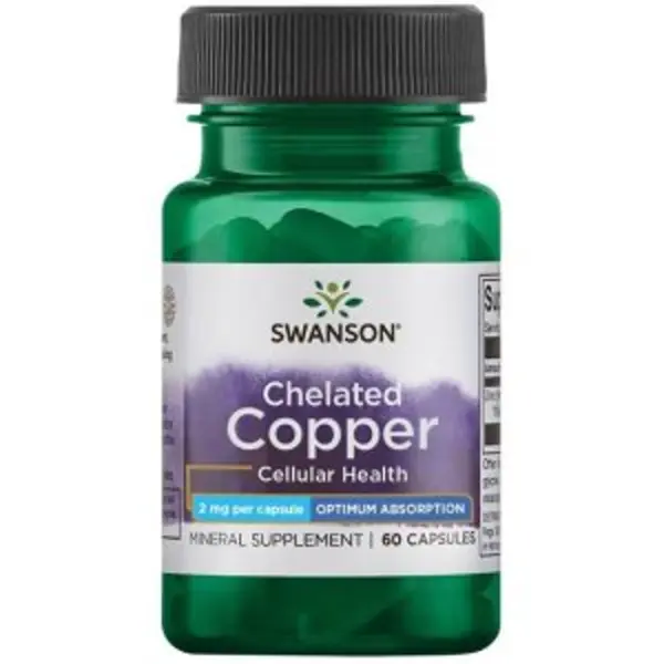 SWANSON ALBION CHELATED COPPER 60 kap Swanson
