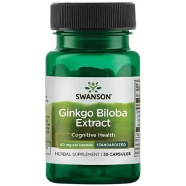 SWANSON GINKGO BILOBA 24% 60MG 30 kap Swanson