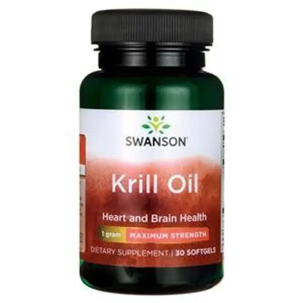 SWANSON KRILL OIL - MAKSYMALNA MOC 1000MG 30 kap SOFTGEL Swanson